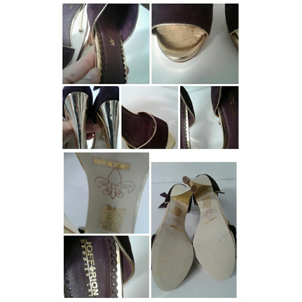 ❌SOLD❌ HERSTAR PURPLE FLEUR DE LIS High Heels - Picture 8 of 8